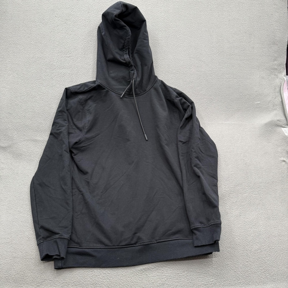 Cuts Hoodie Mens Medium Black Hyperloop Classic Pullover Sweatshirt Pockets